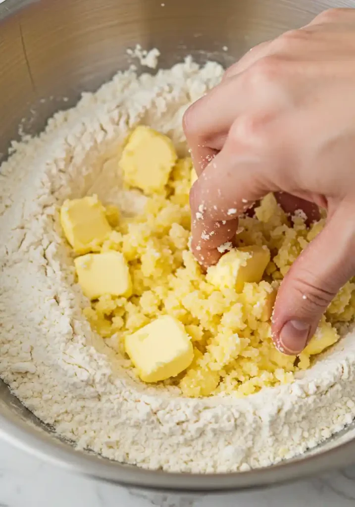 Cut in the butter