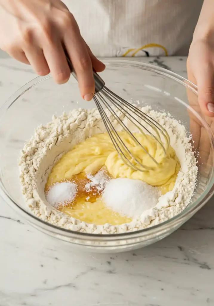 Mix dry ingredients