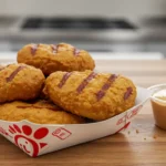 Chick Fil A grilled nuggets recipe served hot with dipping sauce