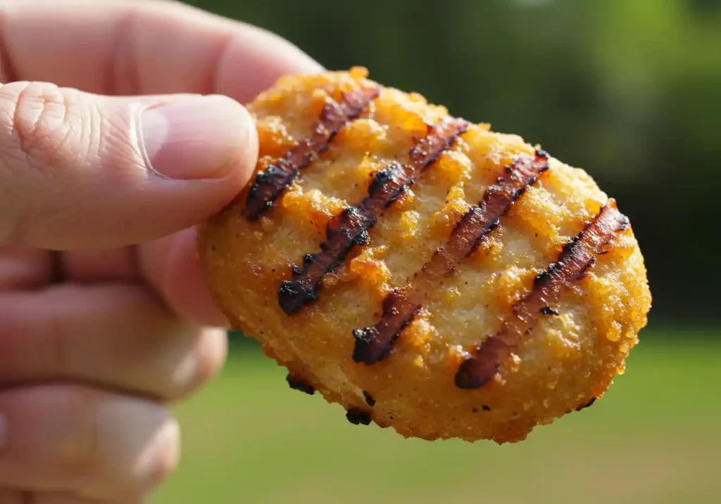 Chick-fil-A grilled chicken nugget with calorie info