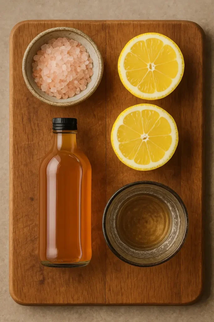 ingredients for pink salt trick recipe